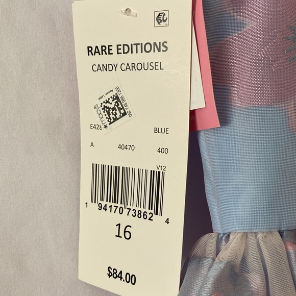 Floral Blue and Pink Dress - Picture 7 of 8